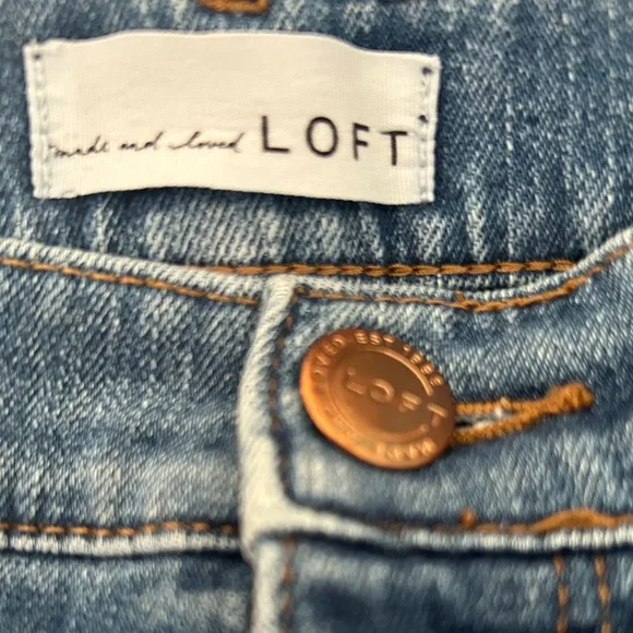 Loft Slim Pocket Blue Jeans - Picture 3 of 5